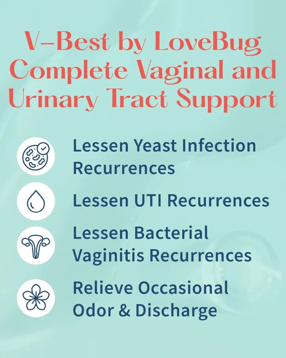 Lovebug V-Best Vaginal Probiotics - 90 Billion Cfu