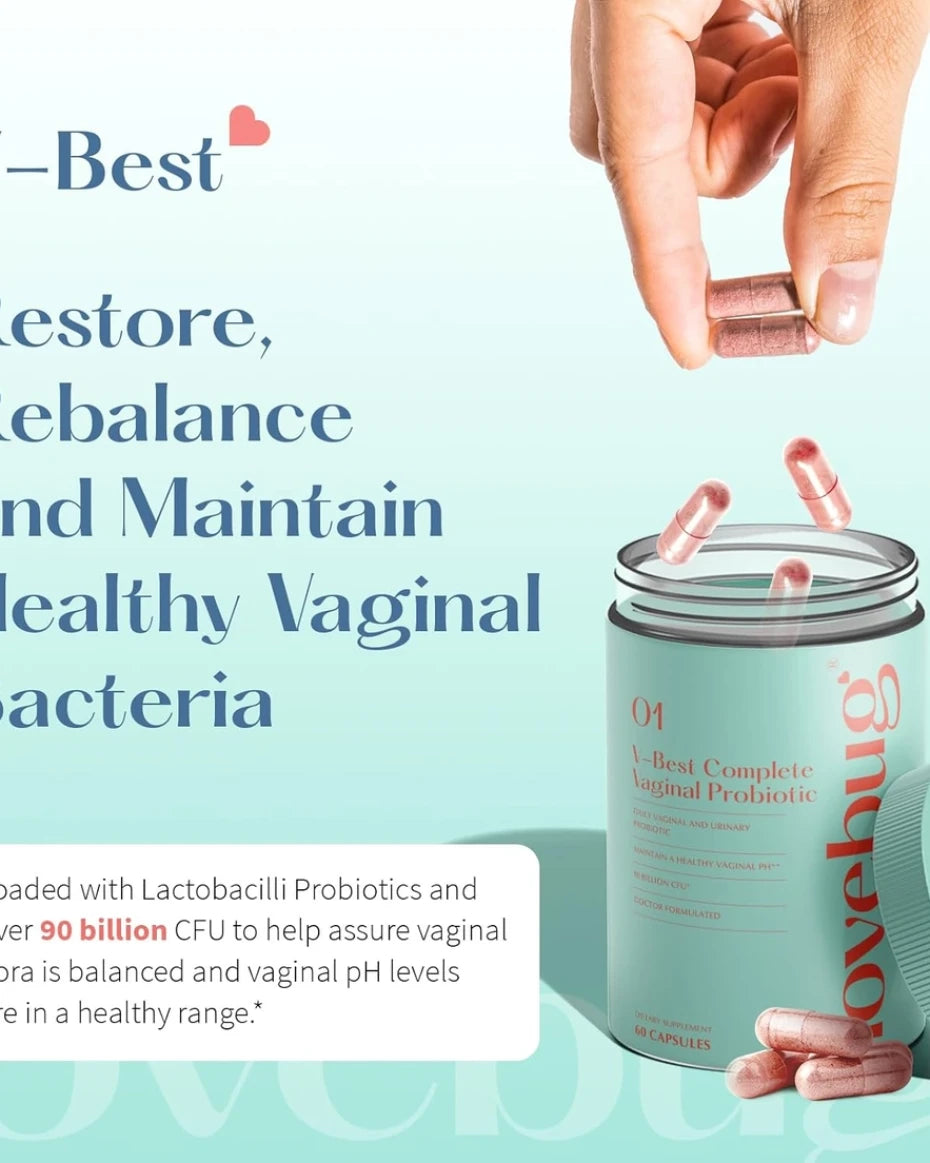 Lovebug V-Best Vaginal Probiotics - 90 Billion Cfu