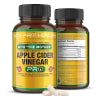 ACV Pro Apple Cider Vinegar Capsules Certified Organic with Mother ACV Pills Detox Cleanse Acid Reflux Relief Support Supplement Ginger Root Cayenne Pepper Powder 90 capsules