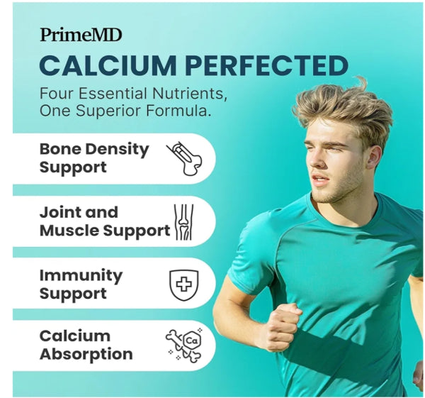 4-in-1 Calcium Supplements for Women and Men – Calcium 600mg with Vitamin D3 K2 5000 IU Supplement for Heart, Bone and Body Defenses – Gluten-Free, Vegan-Friendly (120 ct)